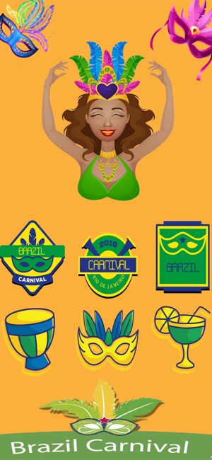 Brazil Carnival Stickers