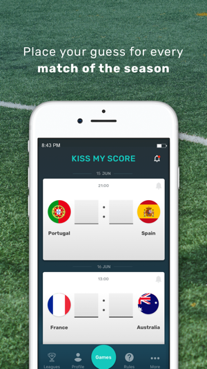 Kiss my Score|friendly betting(圖2)-速報App