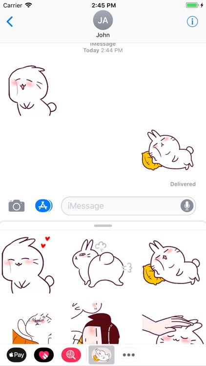 Funny Bunny Animated Stickers