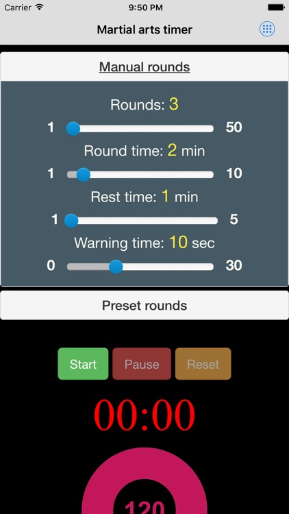 Martial arts timer