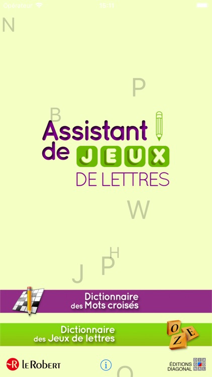 Assistant de jeux de lettres