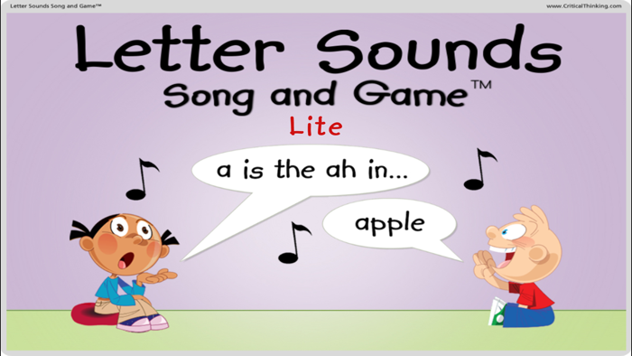 Letter Sounds Song  Game Lite