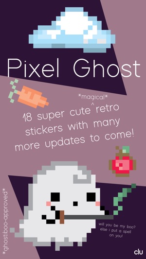 Kawaii Pixel Ghost Stickers(圖1)-速報App