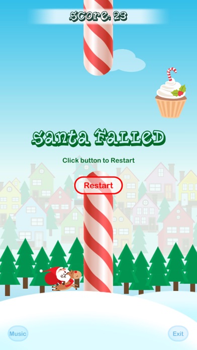 Flappy_Santa screenshot 2