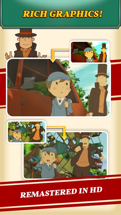 Layton: Curious Village in HD screenshot-4