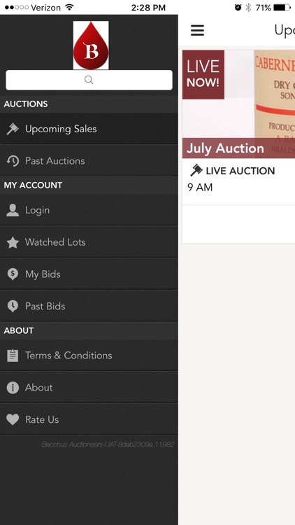 Bacchus Auctioneers screenshot-3