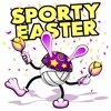 Easter Volleyball Stickers