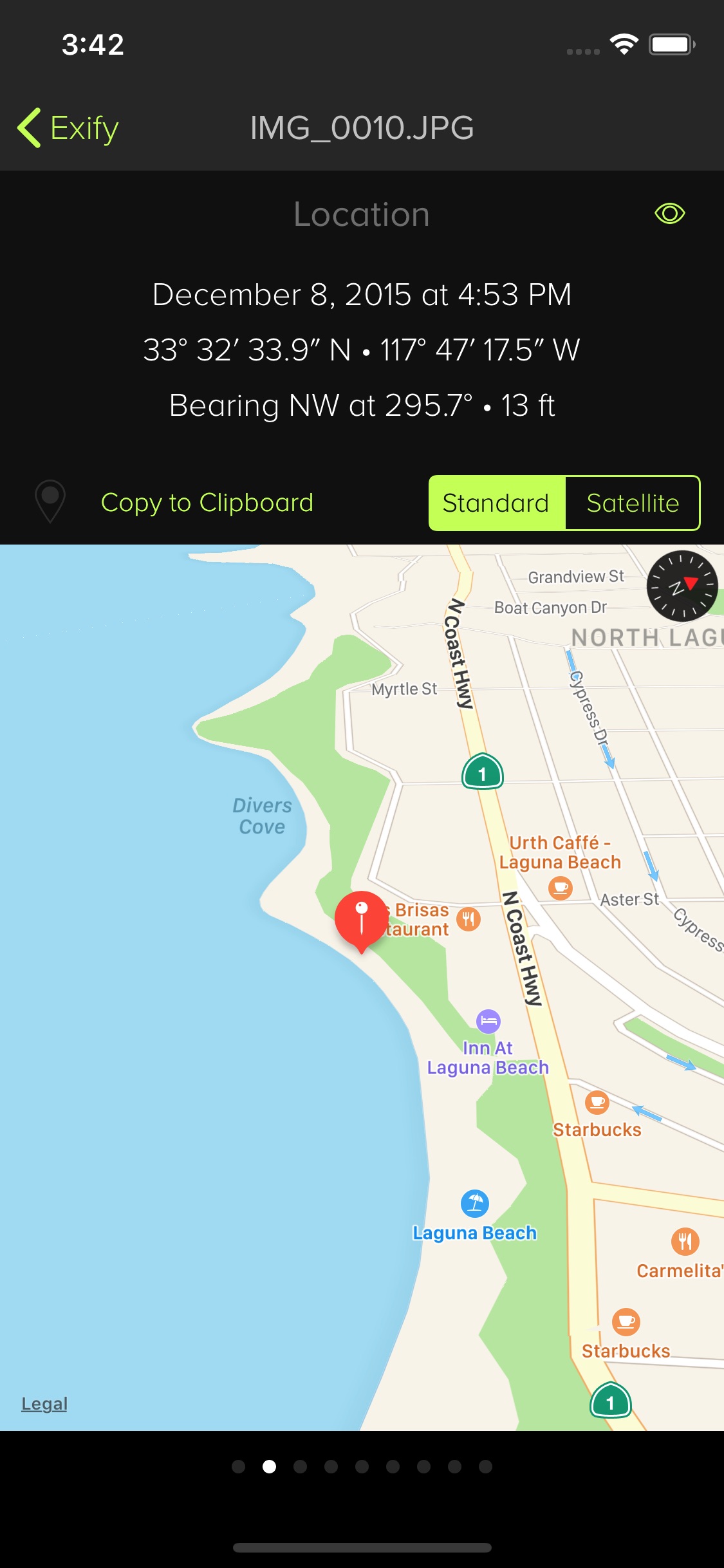Screenshot do app Exify - Tools for Photos