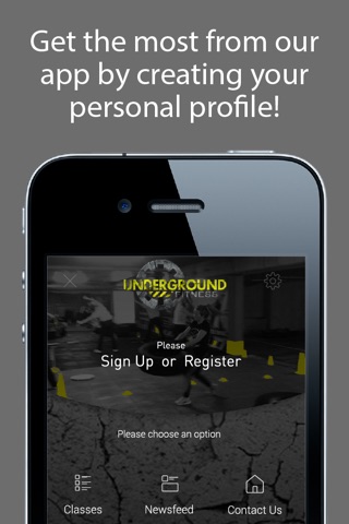 Underground Fitness App screenshot 2