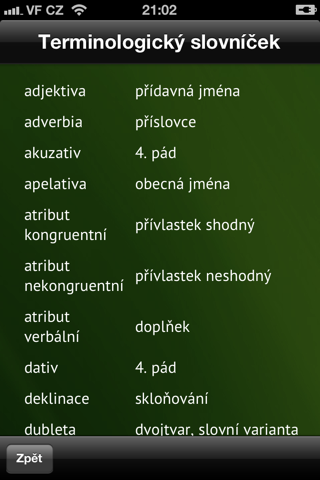 Podstatná jména - náhled