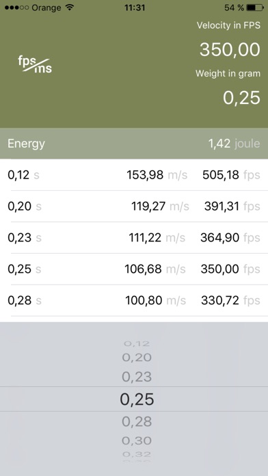 Airsoft FPS Calculator + screenshot 2