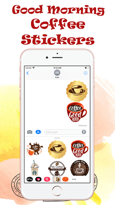 How to cancel & delete Good Morning Coffee Stickers! from iphone & ipad 4