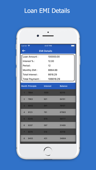 All Loans EMI Calculator screenshot 3