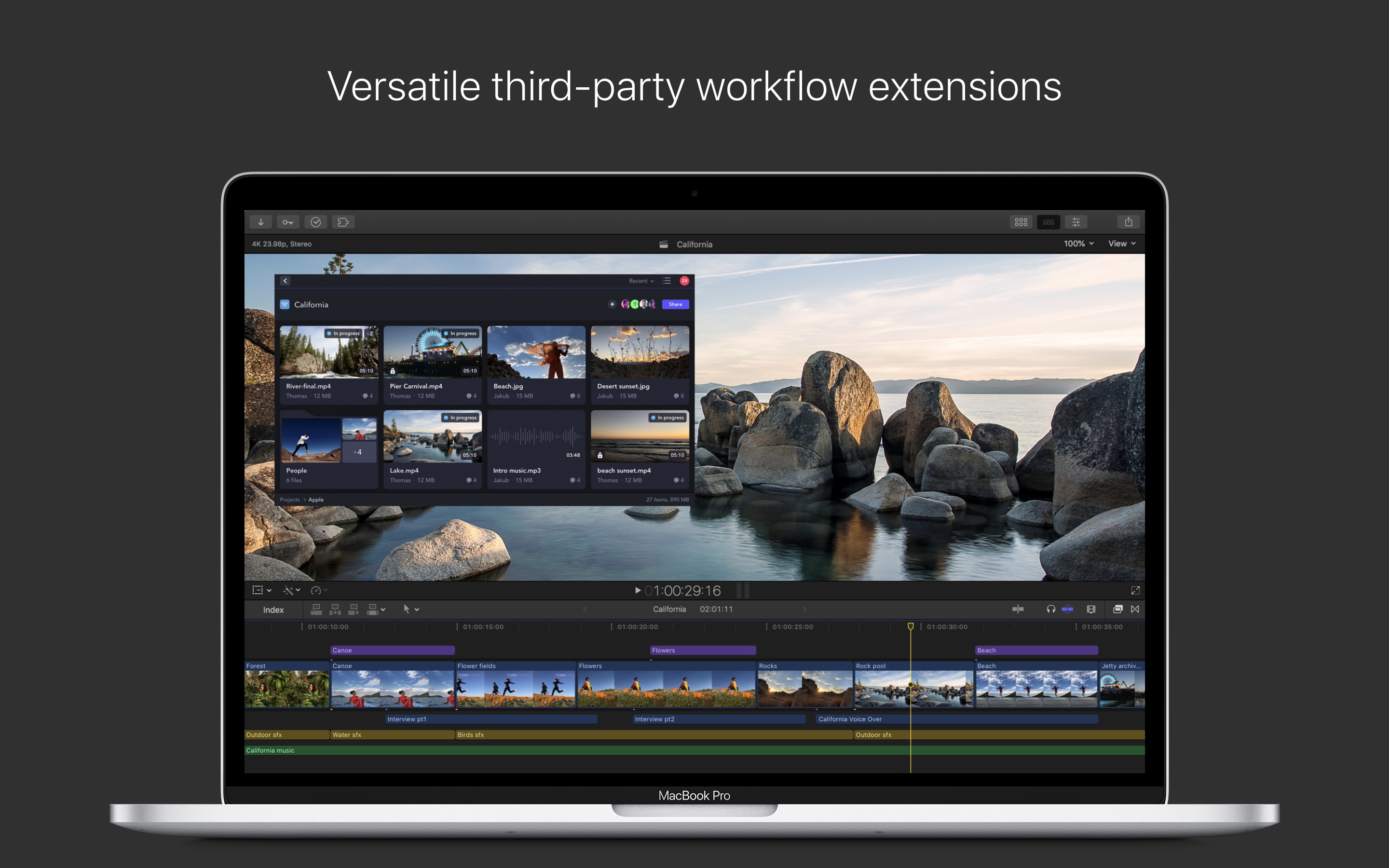 Screenshot do app Final Cut Pro