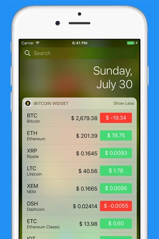 iBitcoin - Bitcoin Ticker screenshot 2