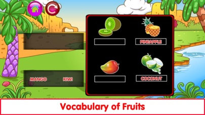 Matching Vocab Animals & Fruit screenshot 3