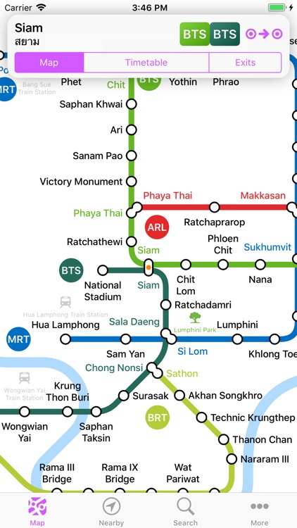 Bangkok Metro Transit Map