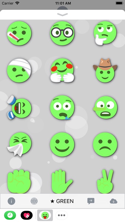 GREEN Emoji • Stickers screenshot-4