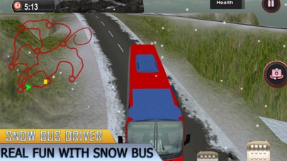 Bus Drive Snow Simulator screenshot 2