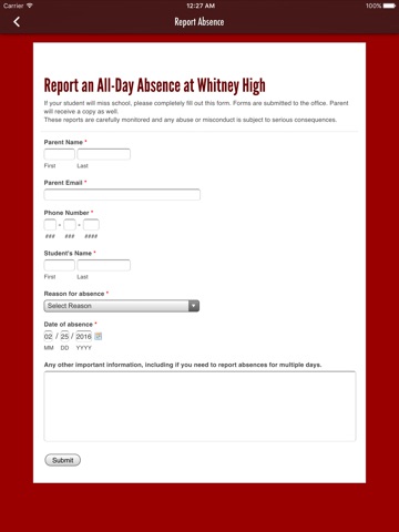 Whitney High School screenshot 3