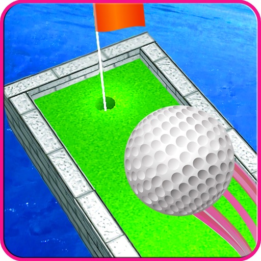 Cartoon Mini Golf Retro icon