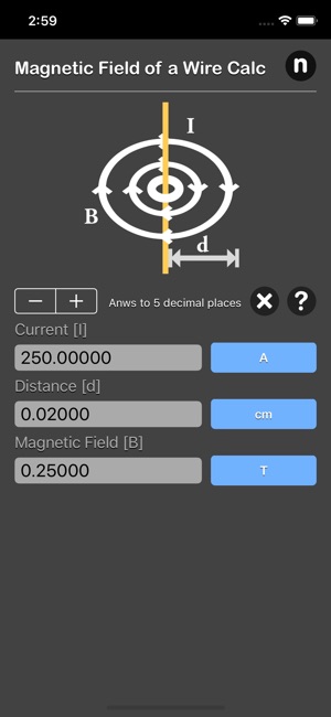 Magnetic Field of a Wire Calc(圖2)-速報App