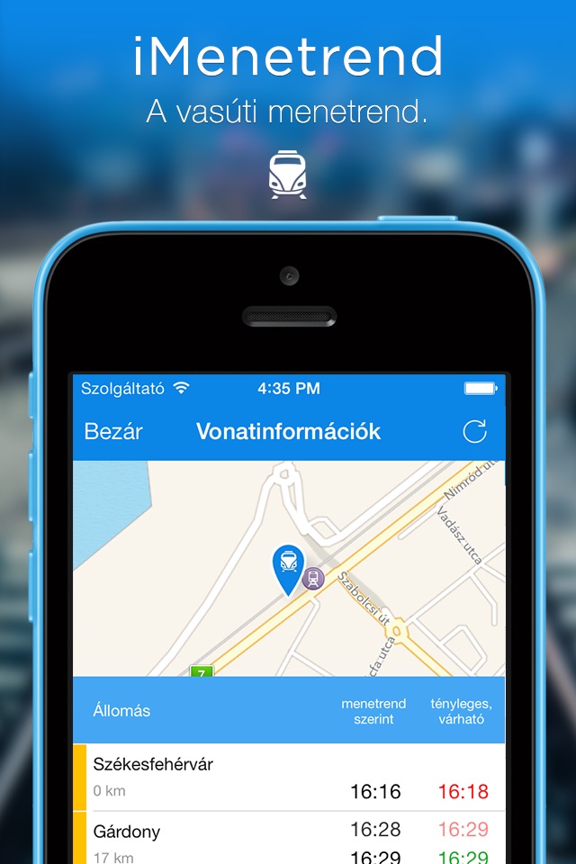 iMenetrend - vasúti menetrend screenshot 2