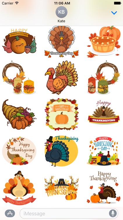 Thanksgiving Stickers Pack!