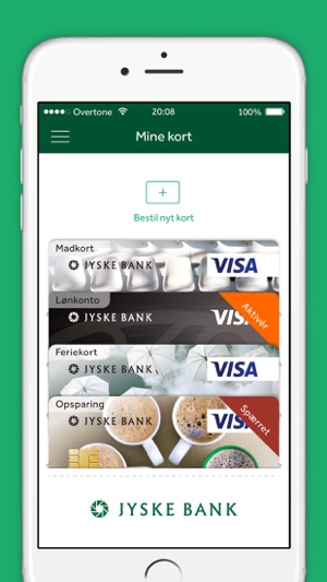 Kort App Mine Kort fra Jyske Bank on the App Store Kort App