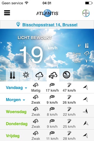 Weer Météo Bayer screenshot 2