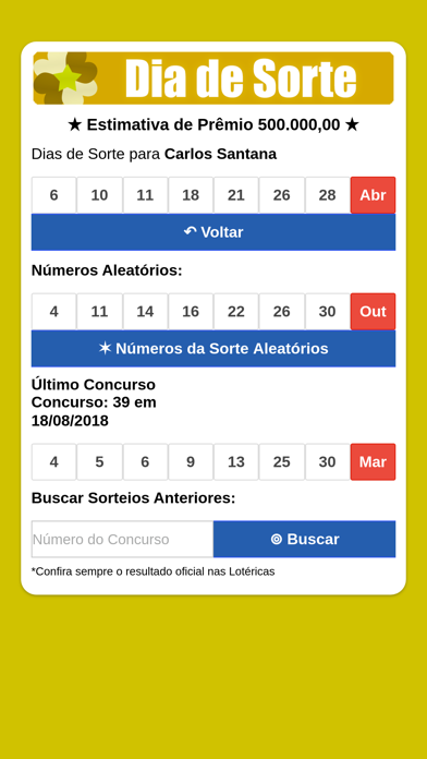 Dia de Sorte Loteria screenshot 2