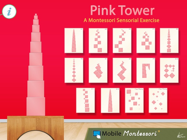 Pink Tower - A Montessori Sensorial Exer