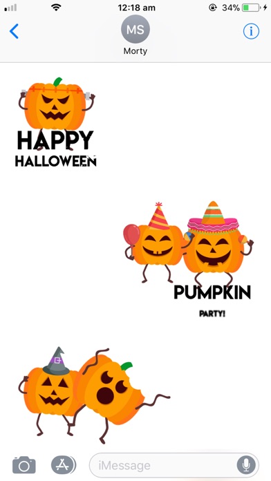 Pumpkin Animated Stickers screenshot 2