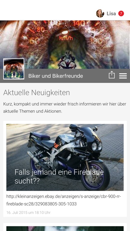 Biker und Bikerfreunde