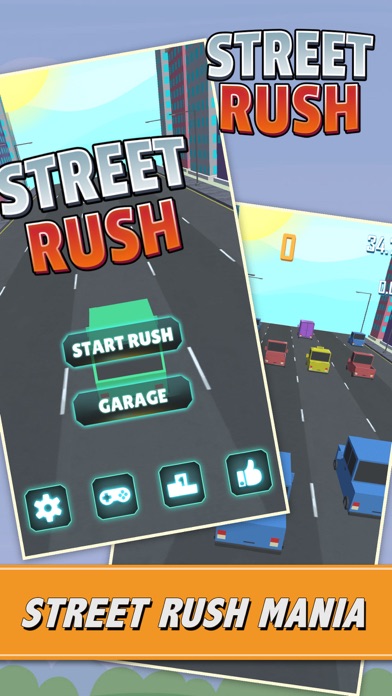 STREET RUSH: MINI CAR RACER 2.0.1 IOS ĐUA XE STREET RUSH: MINI CAR RACER 2.0.1 IOS