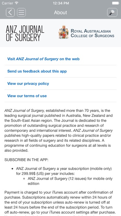 ANZ Journal of Surgery screenshot 3