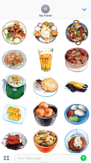 Indian food stickers(圖2)-速報App