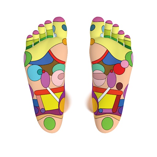 Foot Reflexology Chart Icon