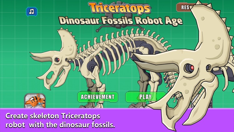 Triceratops Dinosaur Fossil Robot Age