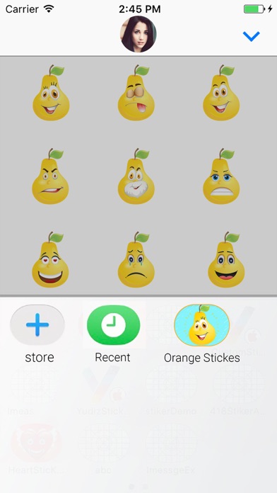 Crazy Pear : Animated stickers screenshot 3