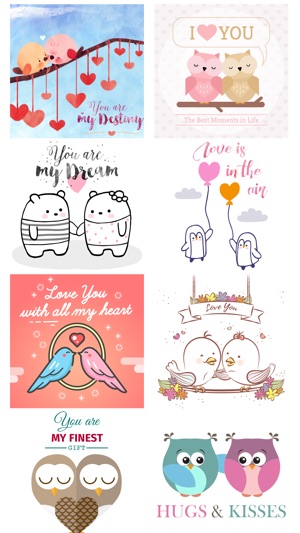 Love Quotes with Lovely & Cute Animal Couple Pack(圖4)-速報App