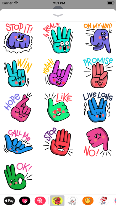 Hand Appreciations Sticker Emo screenshot 3
