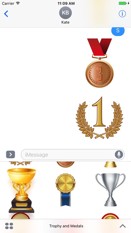 Trophy and Medals for iMessage