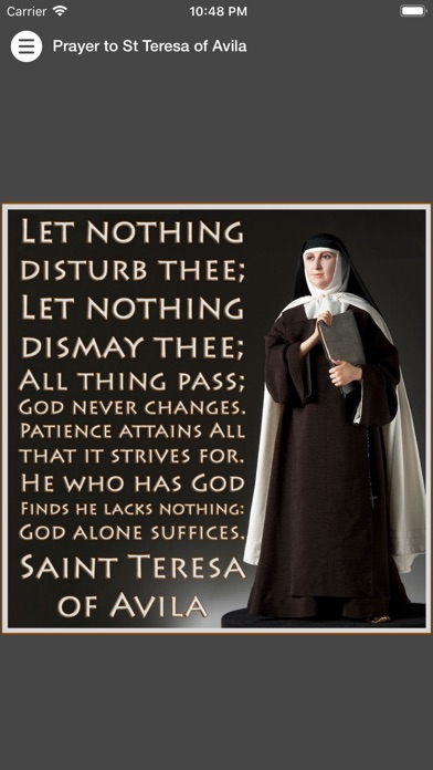 Prayer to St Teresa of Avila screenshot 2