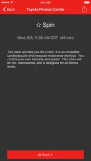toyota fitness center iphone screenshot 3