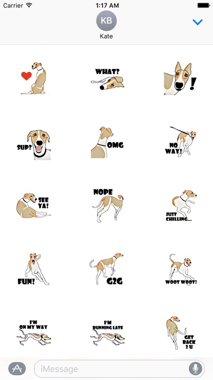 Whippet Dog - DogSport Sticker