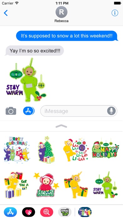 Teletubbies Holiday Stickers screenshot 2