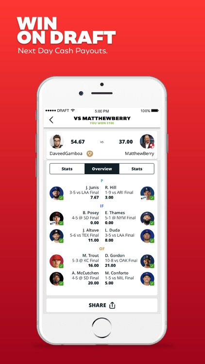 DRAFT: Daily Fantasy Sports screenshot-3