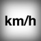 A free speedometer application that displays the speed (km / h) and travel distance measured by GPS
