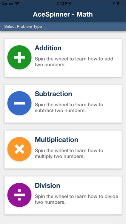 Ace Spinner Math Games